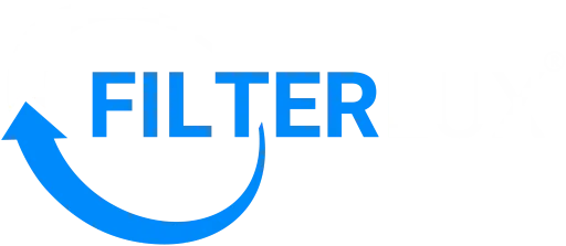 Filterlux Logo in Weiß mit transparentem Hintergrund für hochwertige Lichtlösungen.